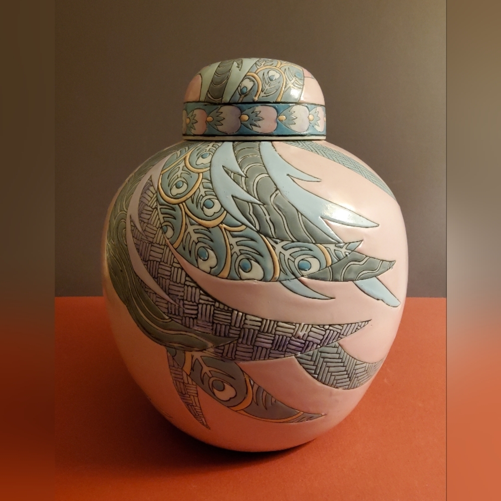 Vintage Chinese Porcelain Ginger Jar